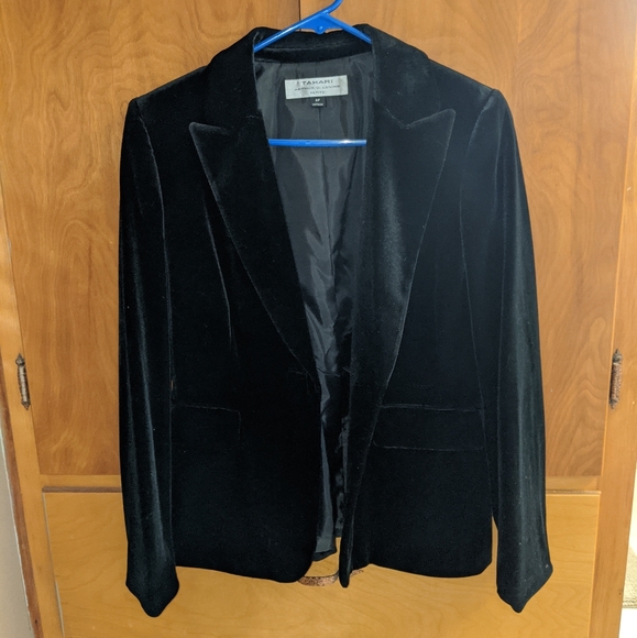 Tahari Jackets & Blazers - Tahari Black Velvet Blazer/Jacket